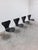 Black Vintage Black Series 7 Chairs by Arne Jacobsen for Fritz Hansen, 1955, Set of 4 For Sale - Image 8 of 18