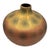 Ceramic 1970s Art Nouveau Weller Style Iridescent Amber & Gold Raku Fired Vase, Pair For Sale - Image 7 of 14