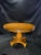 Vintage Burl Wood Round Pedestal Dining Table With Inlaid Top For Sale - Image 9 of 11