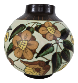 Art Deco Model D1847 Vase by Charles Catteau for Boch Frères Keramis, Belgium, 1930