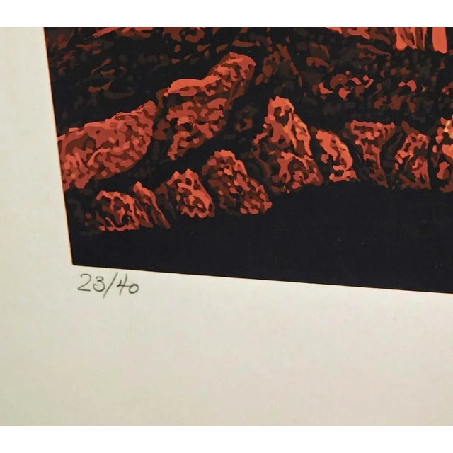 Impressionist 1980s John, Dallas "c.o.d" Signed & Numbered Serigraph Art, Roller Skating For Sale - Image 3 of 5