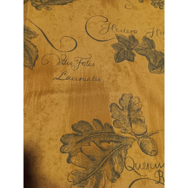 Schumacher Delisting.Schumacher Designer Beige and Green Fabric-2+yards For Sale - Image 4 of 12
