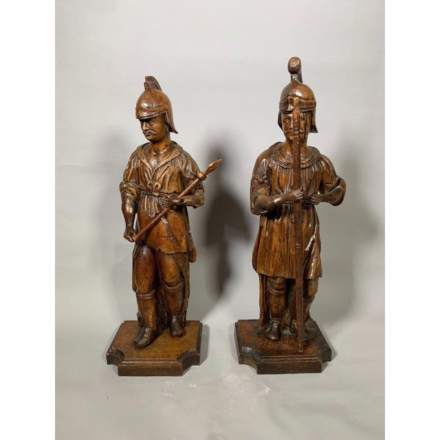 17th Century Sculpture, Roman Soldiers of the Crucifixion - 78 cm, 17th Century For Sale - Image 5 of 8