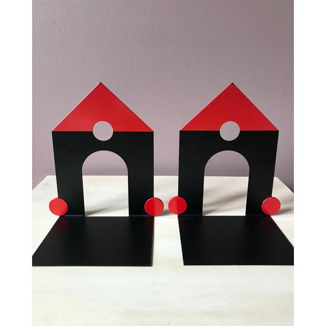 1980s Memphis Style Postmodern House Bookends a Pair Chairish