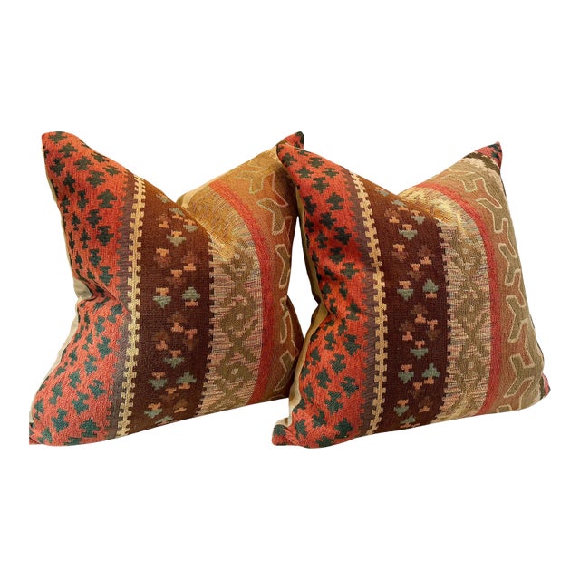 Ralph Lauren Style Pillows - A Pair For Sale