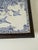 Blue Vintage French Blue & White Faience Tile Trivet in Carved Wood Frame For Sale - Image 8 of 12