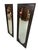 Hollywood Regency Vintage Mastercraft Burled Wood Rectangular Wall Mirrors - Set of 2 For Sale - Image 3 of 5