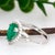 Metal Gia Certified 2.08cts Colombian Emerald Diamond Ring in 14k Gold | Pear 10x8mm, Size 6.75 For Sale - Image 7 of 8