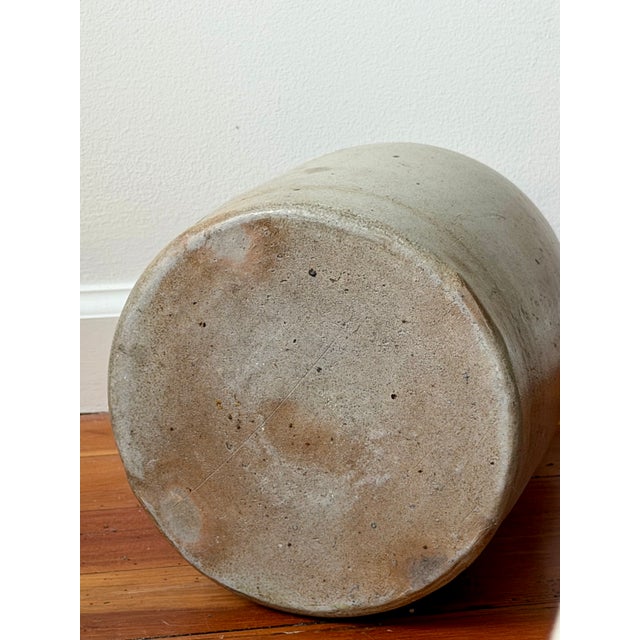 Gray 19th C. Blue Bird Stoneware Jug With Cobalt Decoration, Impressed 2 For Sale - Image 8 of 8