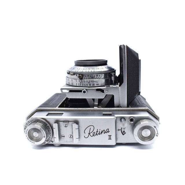Mid-Century German Engineering Vintage Kodak Retina II Folding Rangefinder Camera For Sale - Image 6 of 13