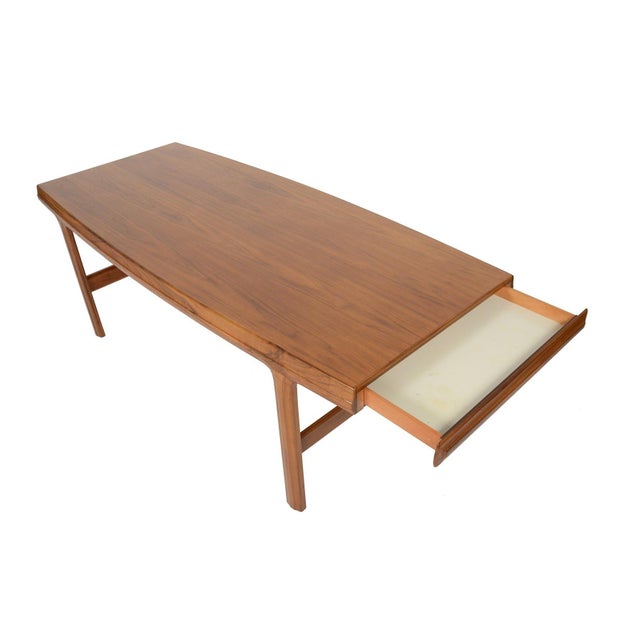 Mid 20th Century Attributed to Johannes Andersen for Trensum Walnut Coffee Table For Sale - Image 12 of 12