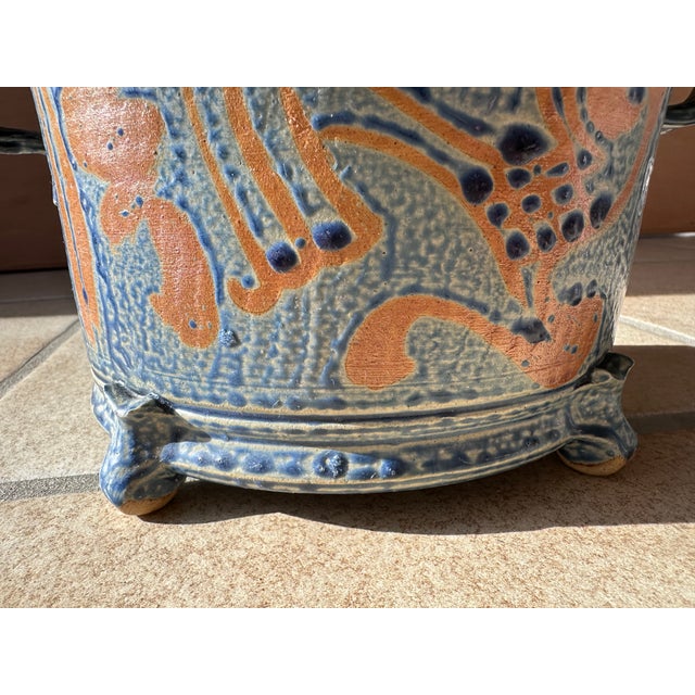 Ceramic Art Jug and Pot by Friedemann Henschel for Töpfergut Panschenhagen, Germany, 1990s, Set of 2 For Sale - Image 10 of 15