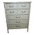 1980s Vintage Hollywood Regency Chest 5 Drawer by Henry Link White Color For Sale