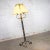 Late 20th Century Monumental Neoclassical Style Iron Floor Lamp With Acanthus Leaf Design & Parchment Shade For Sale - Image 5 of 13