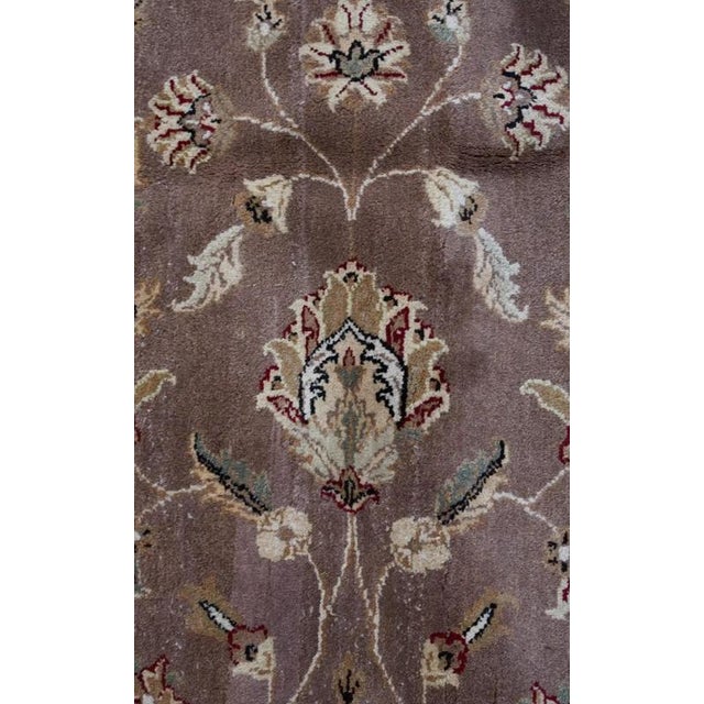 Vintage Hand-Knotted Agra Rug For Sale - Image 4 of 10