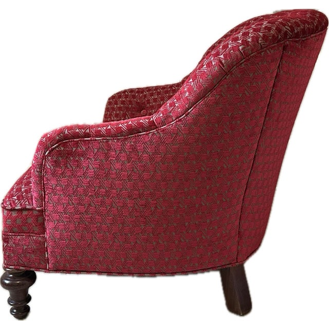 Upholstered Arm Chair For Sale - Image 4 of 4
