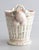 Mid 20th Century Italian Blush Pink Majolica Faux Bamboo & Fruit Wine Cooler Champagne Ice Bucket For Sale In Houston - Image 6 of 13