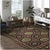 Traditional 12'6"x16 Giselle Violet Red Floral Traditional Flatweave Wool Carpet Rug For Sale - Image 3 of 6