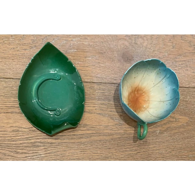Vintage Cup and Leaf Saucer Set- 2 Pieces For Sale - Image 9 of 11