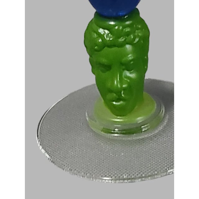 Vintage Richard Jolley Figural Bombay Sapphire Gin Martini Glass measuring 6'' High 4.5'' Wide . Good condition! please...