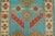 Textile Kazak Runner 2’2” X 6′ Blue Wool Tribal Hand-Knotted Oriental Rug For Sale - Image 7 of 12