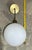 West Elm West Elm Milk Glass Globe & Bronze Hardware Hanging Pendant Lighting For Sale - Image 4 of 5