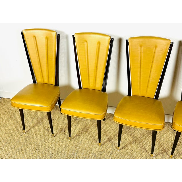 French Art Deco Dining Chairs, 1940, Set of 6 For Sale - Image 14 of 18