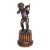 Neoclassical Patinated Bronze Figure of Cupid For Sale