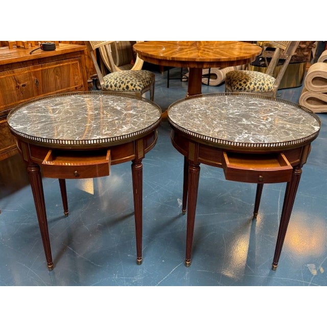 19th Century French Directoire Mahogany Boulliotte Tables For Sale - Image 4 of 6