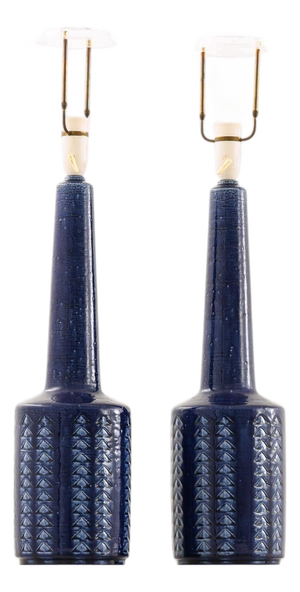 Ceramic Table Lamps by Linnemann-Schmidt for Palshus, 1960s, Set of 2