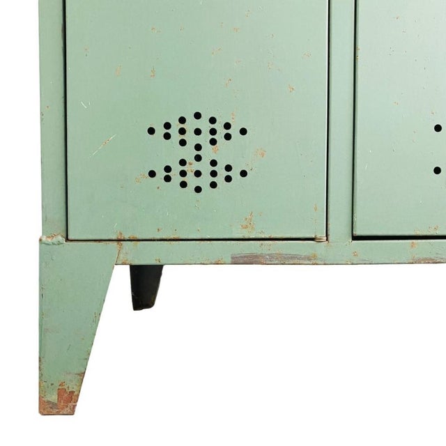 Vintage Industrial French Green Locker For Sale - Image 6 of 9