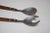 Vintage Japanese Modern Stainless Steel and Rosewood Salad Tongs For Sale In New York - Image 6 of 12