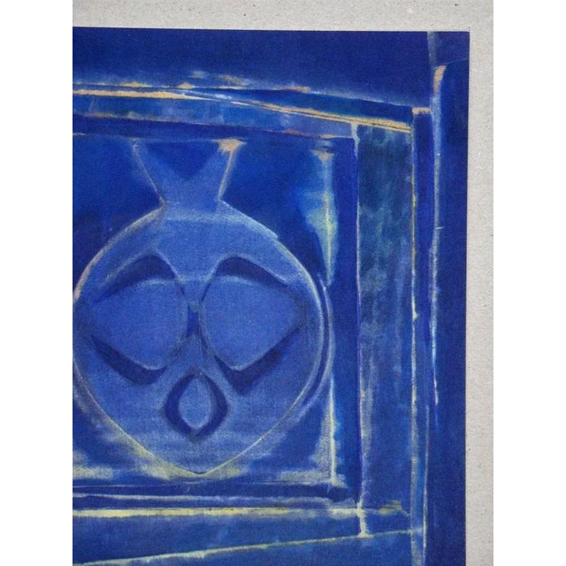 After Max Ernst, Vase Bleue, 1958, Stencil in Colors For Sale - Image 4 of 12