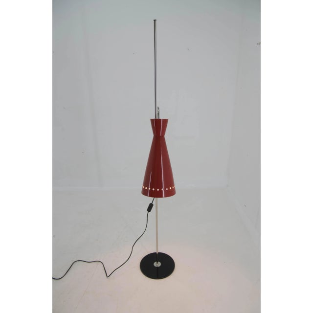 Black Space Age Floor Lamp, Czechoslovakia, 1960s For Sale - Image 8 of 11