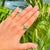 Nature-Inspired 14k Gold Motif Emerald Diamond Contemporary Ring Size 6 For Sale - Image 12 of 16