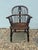 Late 18th Century English Windsor Chairs Original Early Oak Complete Set of 8–6 Side Chairs, 2 Broad Armchairs With Heart Splat Backs For Sale - Image 10 of 12