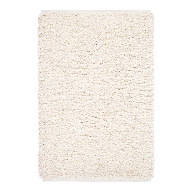 Dash & Albert by Annie Selke Kodiak Ivory Woven Microfiber Rug, 2' x 3' For Sale