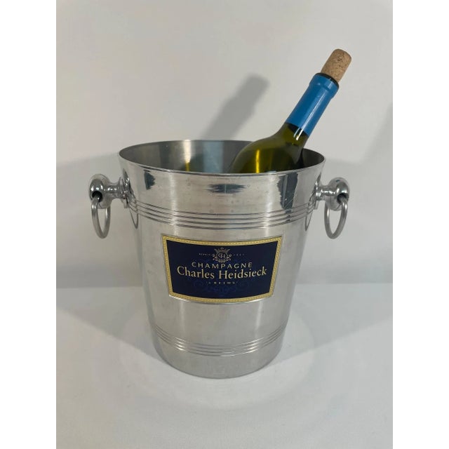 Vintage French "Charles Heidsieck" Champagne Bucket Wine Cooler, Circa 1960s For Sale - Image 12 of 14