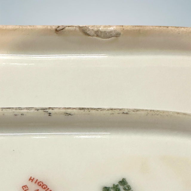 French Porcelain Serving Platter, Higgins & Seiter (Retailer), 16", Ca 1900 For Sale - Image 11 of 12