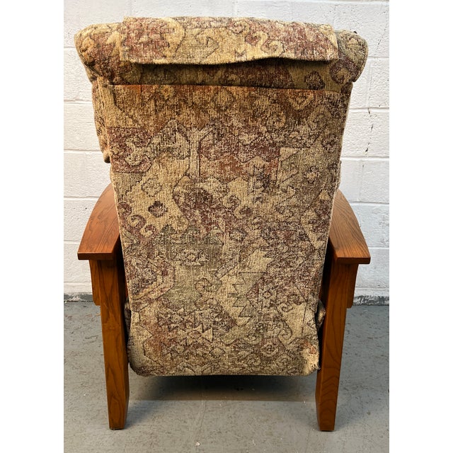 Late 20th Century Pair of Mission Style Reclining Lounge Chairs For Sale - Image 9 of 15