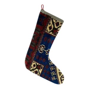 Turkish Kilim Rug Christmas Stocking