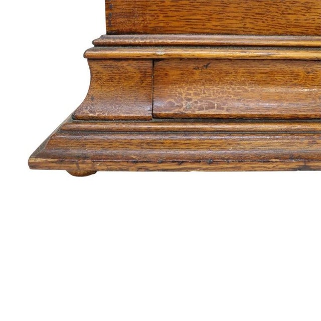 Regina Oak Double Comb Disk Music Box Signed C1890 For Sale - Image 15 of 18