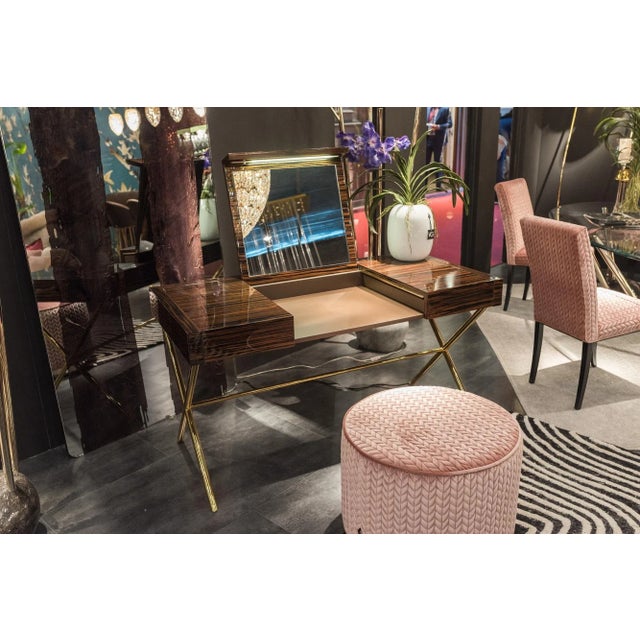 Not Yet Made - Made To Order Secret Sin Dressing Table in Ebony by Giorgio Ragazzini for VGnewtrend For Sale - Image 5 of 6