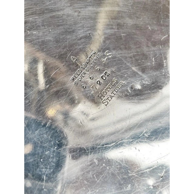 Silver 1929 Silver Plated Ice or Champagne Bucket From the Hotel Statler For Sale - Image 8 of 9