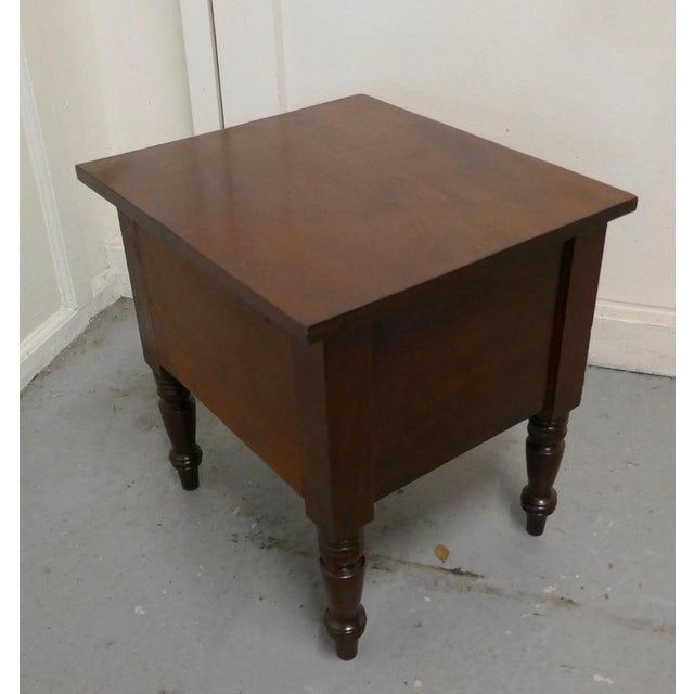 Mahogany Occasional Table with Storage Compartment, 1880s For Sale - Image 3 of 5