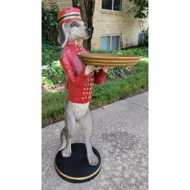 1990s Bombay Company Dudley the Bellhop Dog Butler Tray For Sale - Image 10 of 14