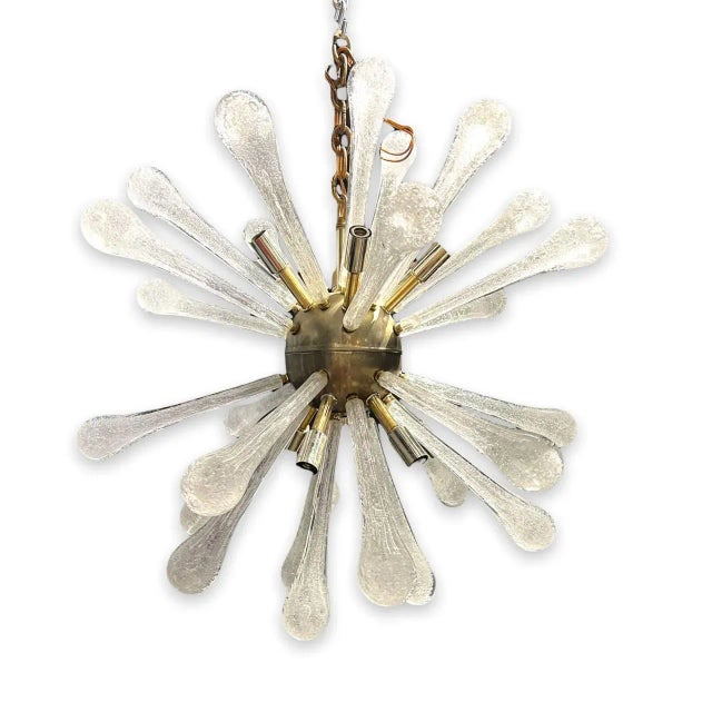 1940s 1940’s Murano Glass Sputnik Light Fixture For Sale - Image 5 of 5