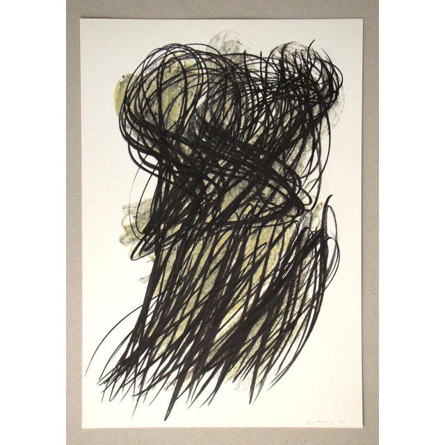 Hans HARTUNG (1904-1989) (after) Pastel P.1960-166, 1962 Héliogravure in colors on strong wove art printing paper. Signed...