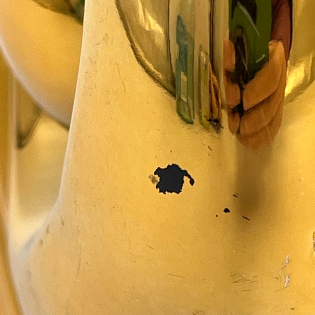 Vintage Modern Abstract Gold Ceramic Sculpture Fish or Rabbit For Sale - Image 10 of 10