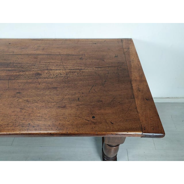 Rustic Brown Walnut Table For Sale - Image 18 of 18
